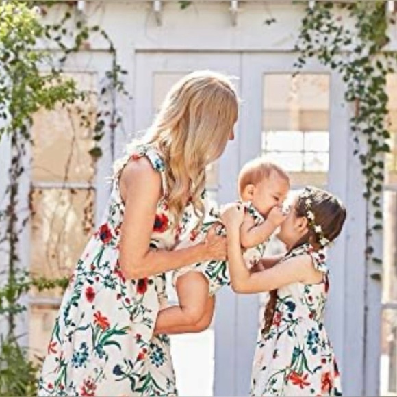 Tu brand Floral printed cotton viscose dress with pockets women’s size 10 - Picture 1 of 7